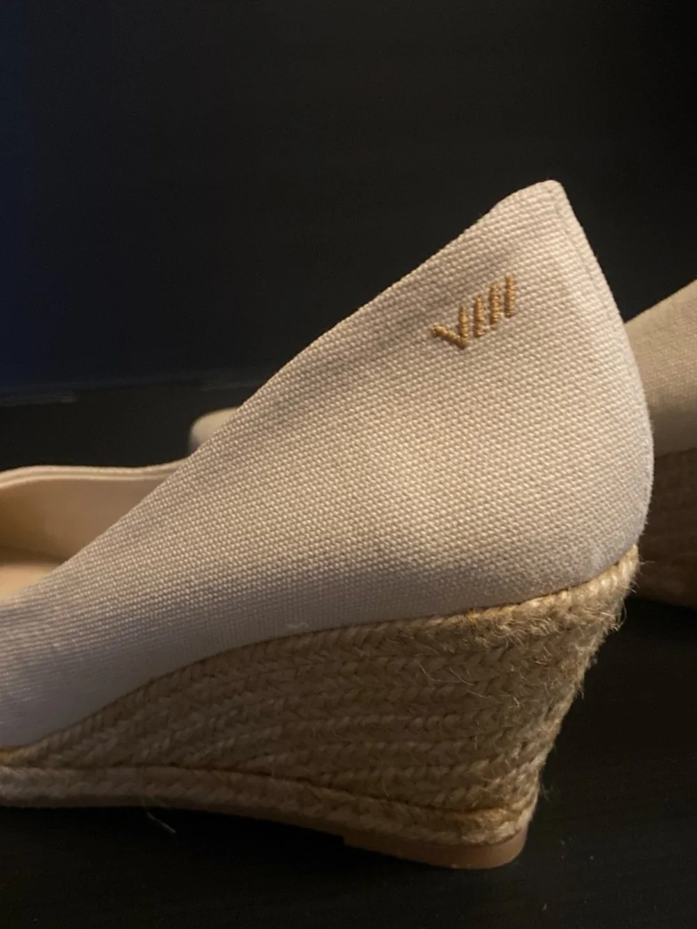 VISCATA Barcelona Women's Nude Pointed Wedge Espadrilles Size 8.5